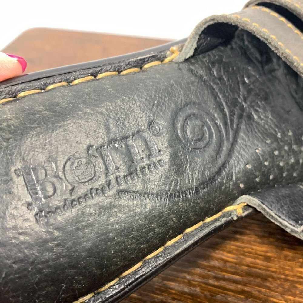 Born black, brown leather slide size 8/9.5” - Picture 8 of 8
